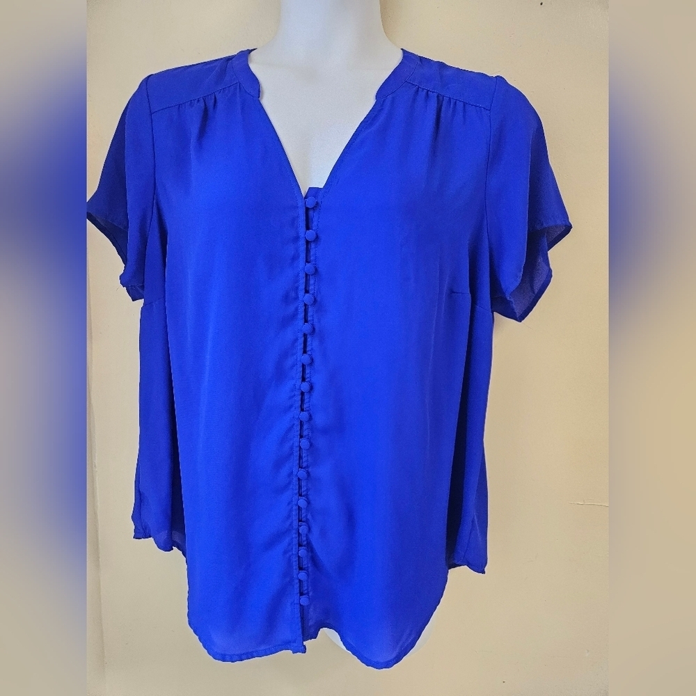 Torrid / Women's Blue Button-Down Top Plus Size 2
